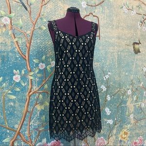 Black Lace Midi Dress